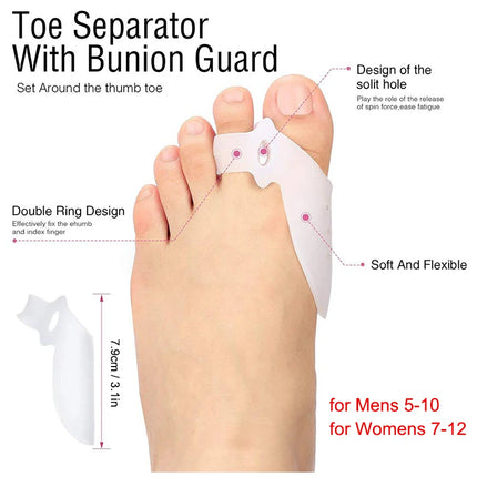 RooRuns Toe Corrector Instant Comfort Silicone for Bunions by zapcart