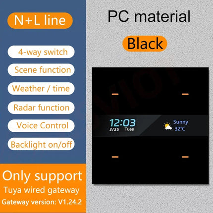 Tuya Zigbee Smart Switch 4 Gang For Homes Motion Sensor by zapcart