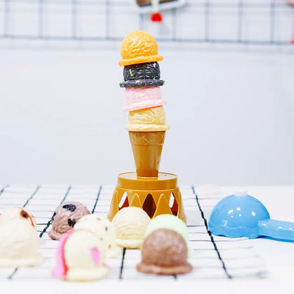 Kids Ice Cream Kitchen Toys Stack Tower Balance Educational by zapcart