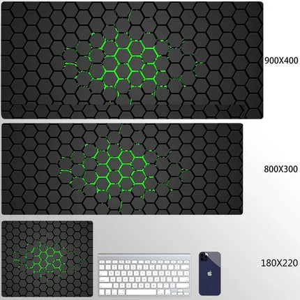 OLNYLO Premium Geometric Gaming Mousepad For Gamers 900x400 by zapcart