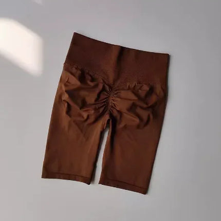 Women Yoga Shorts High Waist Tummy Control Quick Dry by zapcart