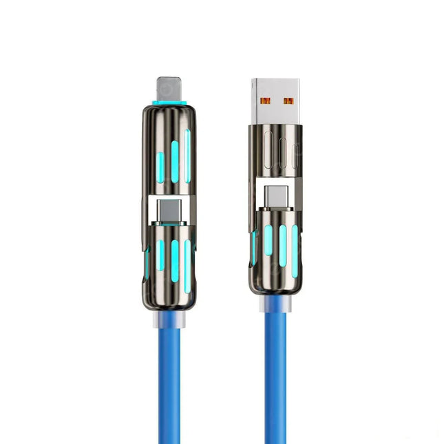 MFISH 4-in-1 USB Cable 240W Fast Charge for iPhone and iPad by zapcart