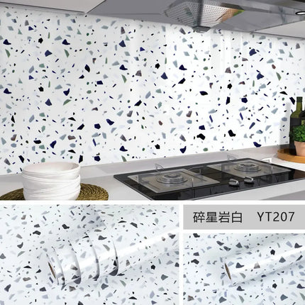 Marble Self Adhesive Wallpaper Waterproof Kitchen Decor by zapcart