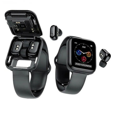 Men's 2 In 1 TWS Bluetooth Headset Smartwatch IP67 Pro by zapcart