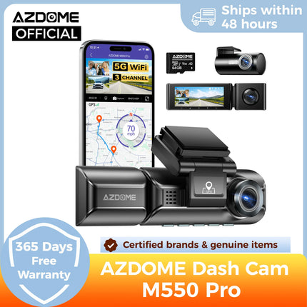 AZDOME M550 Pro Dash Cam 4K Front GPS Night Vision for Cars by zapcart