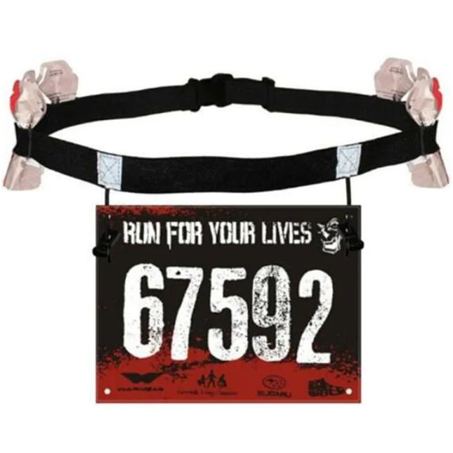 KEFIRDAYCN Race Number Belt With 6 Gel Loops Unisex Secure by zapcart