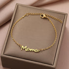DGIDDKCN Mama Pendant Stainless Steel Bracelet For Women by zapcart