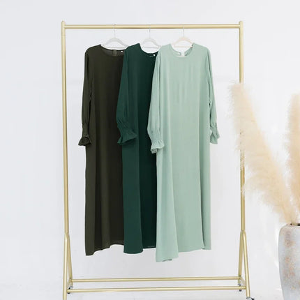 Abaya Dress For Muslim Women Elegant Long Sleeve Ramadan by zapcart