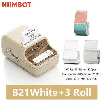 Niimbot B21 Mini Portable Thermal Label Printer For Home by zapcart
