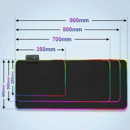 Redragon RGB Gaming Mouse Pad Non Slip Luminous Surface by zapcart