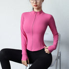 New 2023 Slimming Yoga Jacket For Women Zip Front Fitness by zapcart