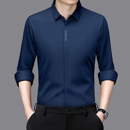 Choice Mens Wrinkle Resistant Long Sleeve Shirt Casual by zapcart