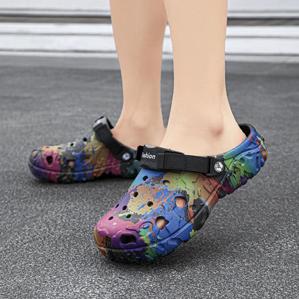 CN Fujian Men's Slippers Camouflage Sandals Outdoor Comfort by zapcart