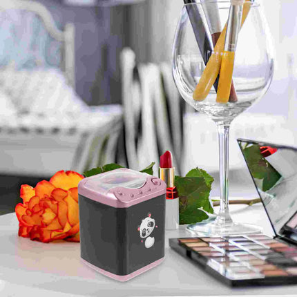 Ruimio Pink Mini Electric Makeup Brush Cleaner Portable Busy by zapcart