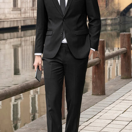 CN Sichuan Mens Premium Slim Fit Wedding Two Piece Set by zapcart