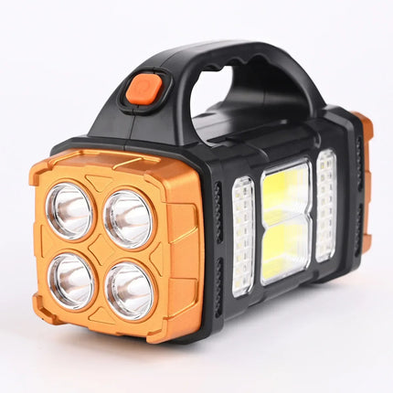 ZHIYU USB Rechargeable Solar LED Flashlight Outdoor Camping by zapcart