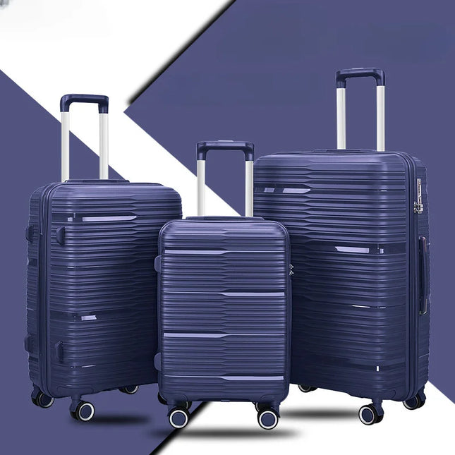 Double Traveller Zipper Luggage 20 24 28 Inch Unisex Wheels by zapcart