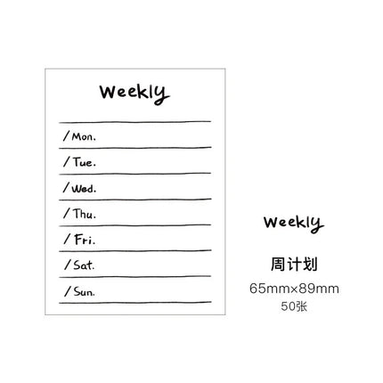 Choice Memo Pad Kawaii Study Plan To Do List for Students by zapcart