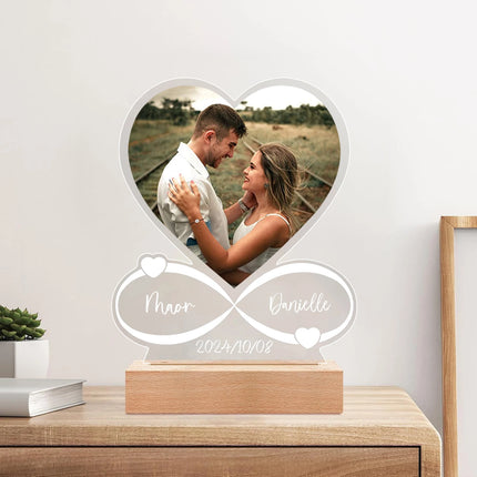 Personalized Photo Frame For Couples Gift Acrylic Plaque by zapcart