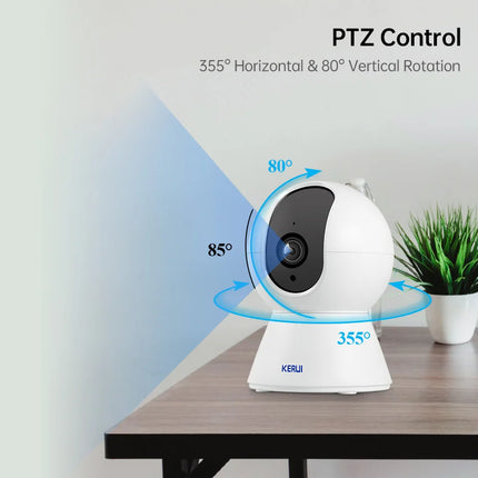 KERUI 5MP 4K Smart WiFi Home Security Camera AI Tracking by zapcart