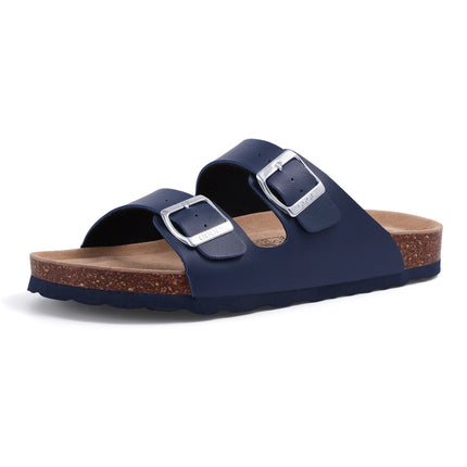 Crestar Women's Leather Sandals Cork Footbed Comfort by zapcart