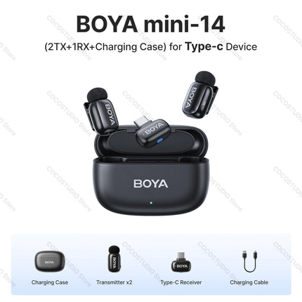 Boya Mini Wireless Lavalier Microphone For iPhone Android by zapcart