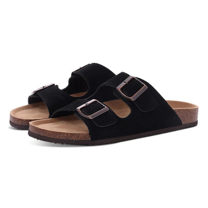Kidmi Womens Genuine Suede Clogs With Soft Footbed by zapcart