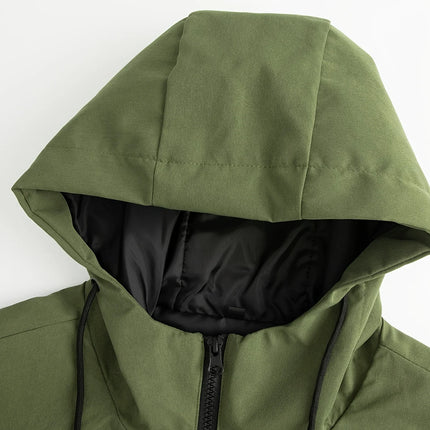 FujianChoice Men's Lightweight Olive Green Hooded Jacket by zapcart