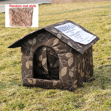 Cat House Waterproof Outdoor Winter Warm Pet Cat Cave Sleeping Beds Tent Home Foldable and Washable for Small Dog Puppy Supplies by zapcart