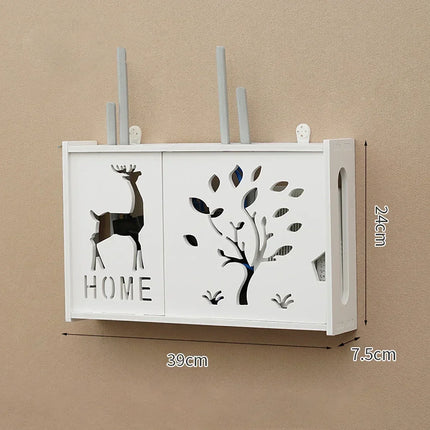 Dreamburgh Wall Mounted Router Shelf Living Room Storage by zapcart