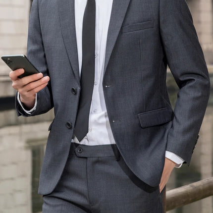 CN Sichuan Mens Premium Slim Fit Wedding Two Piece Set by zapcart