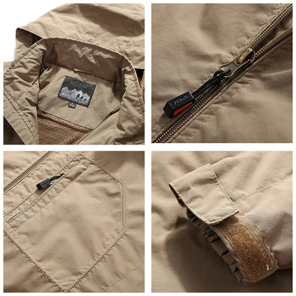 FujianChoice Mens Waterproof Jacket Plus Size Windbreaker by zapcart