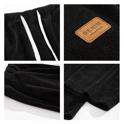 Ayrbao Corduroy Heavyweight Sweatpants For Men Casual Wear by zapcart