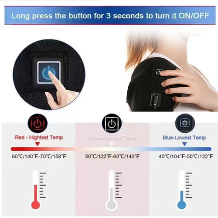 Electric Heating Massager Neck Shoulder Arthritis Brace by zapcart