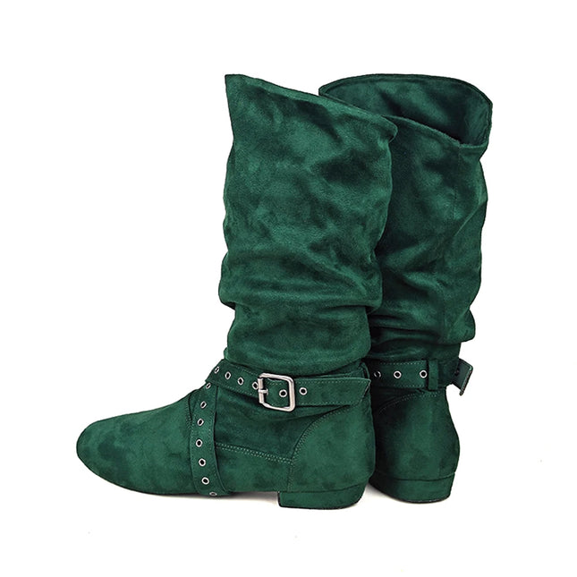 Jouncing Suede Sole Women Latin Dance Boots For Salsa by zapcart