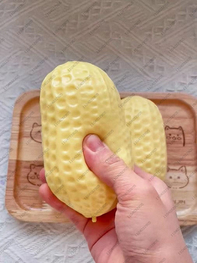 Peanut Stress Ball Crunchy Squeeze Ball Squishy Toy Buttery-Soft Feel Fidget Toy ASMR Sensory Anti Stress Toys for Kids & Adults by zapcart