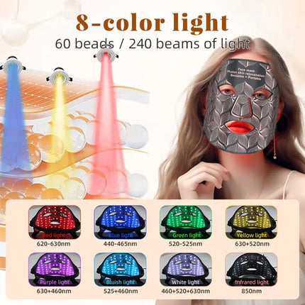 Ubilli LED Face Mask Red Light Therapy Anti Aging At Home by zapcart