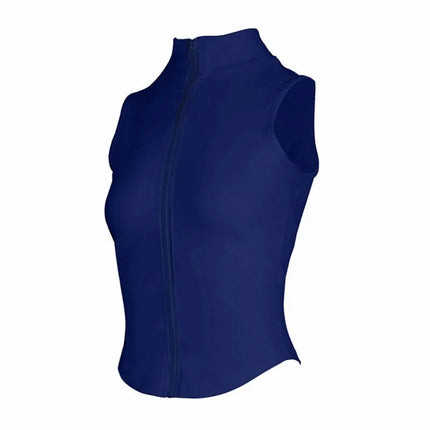Aiithuug Women Athletic Zip Up Sweat Vest Breathable Top by zapcart