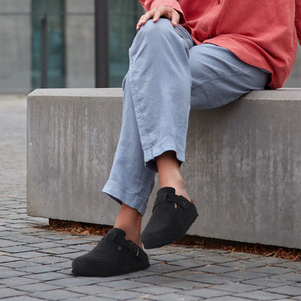 Kidmi Womens Genuine Suede Clogs With Soft Footbed by zapcart