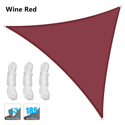 Waterproof Triangle Sun Shade Sail 5x5m Canopy Garden by zapcart