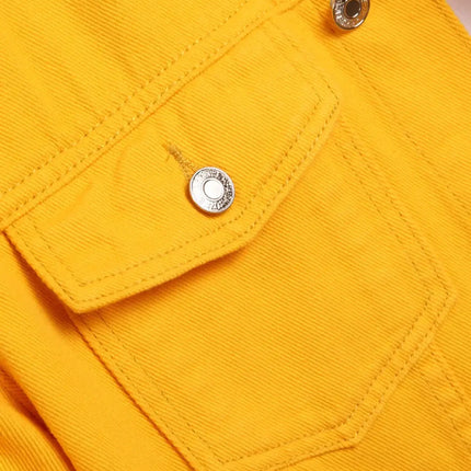 LVCCCI Men's Y2K Denim Jacket With Patches Stylish Fit by zapcart