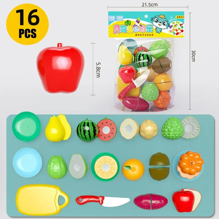 Kitchen Play House Toy Set Realistic Cutting Fruit For Kids by zapcart