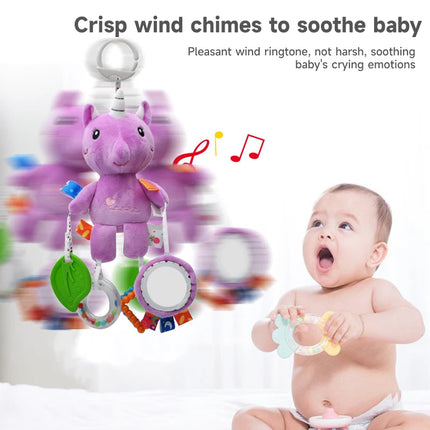 Baby Vehicle Mounted Cartoon Animal Soft Rattle Toy Infants by zapcart