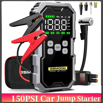 BSMOOM Car Jump Starter With Air Compressor 6000A LCD Screen by zapcart