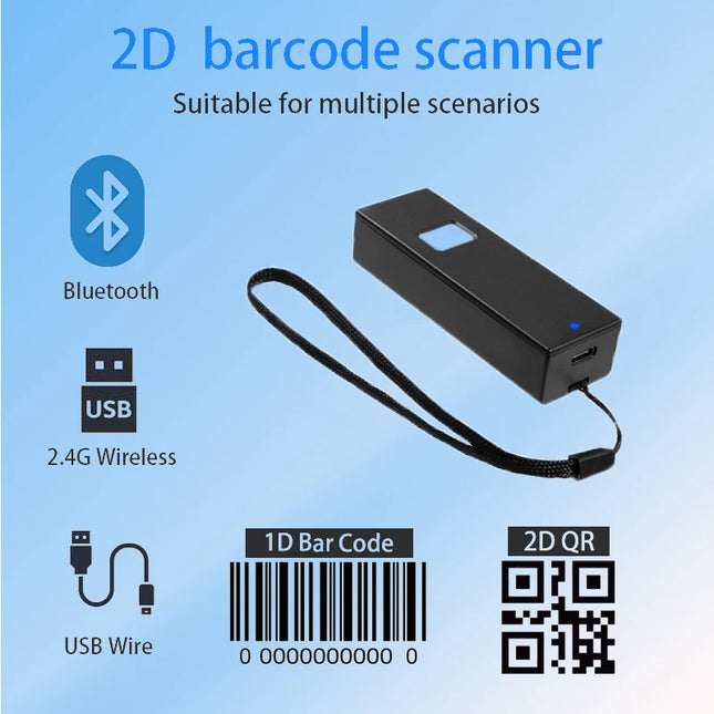 YuNew 3 In 1 Compact Wireless Barcode Scanner For Home Office by zapcart