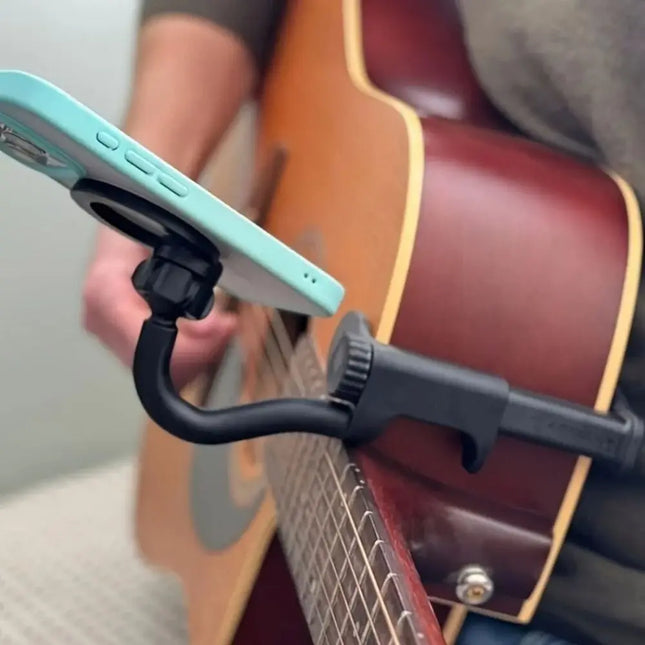 Charger Magnetic Guitar Phone Holder For Guitarists Clip by zapcart