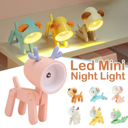 IEEYEEY LED Night Light Cute Pet Lights Foldable Dorm Lamp by zapcart