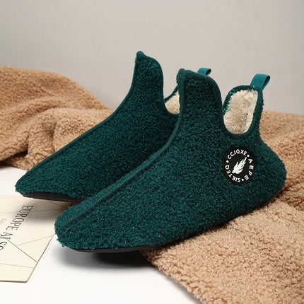 YRZLCN Winter Slippers for Men Women Non Slip Warm Plush by zapcart