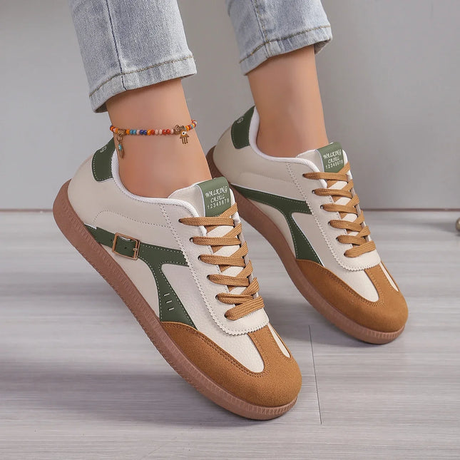 Ladies Green Sneakers Soft Sole Comfort For Women Everyday by zapcart