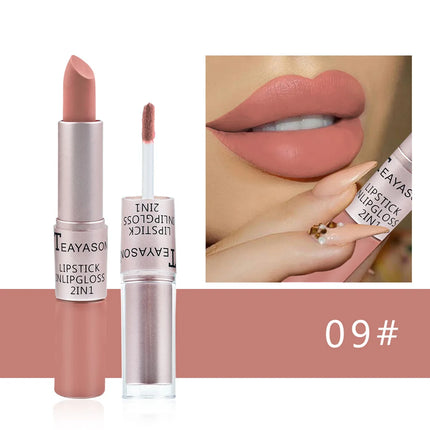 2 In 1 Matte Velvet Lipstick Gloss For Busy Women Everyday by zapcart